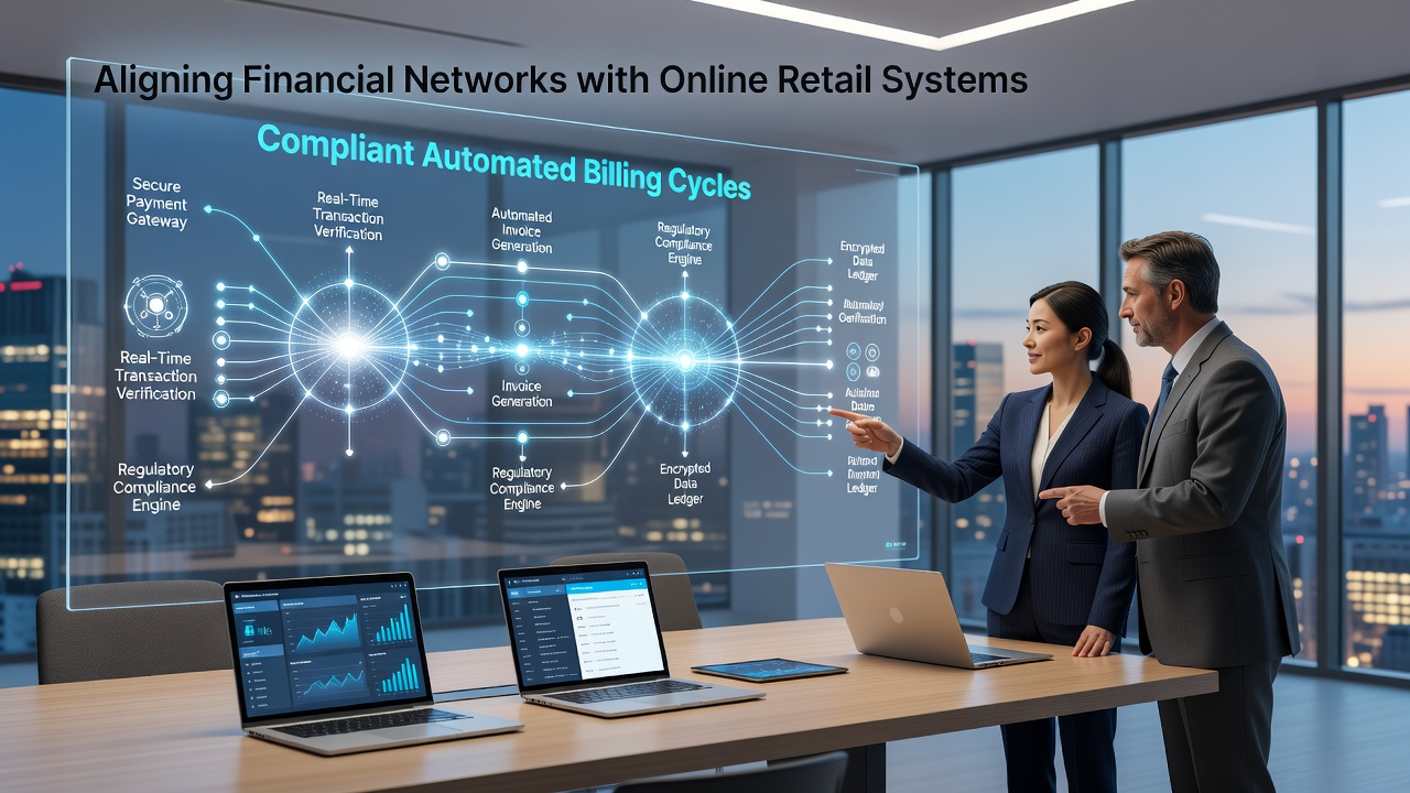 Automated billing cycle coordination between banks and retail checkout systems