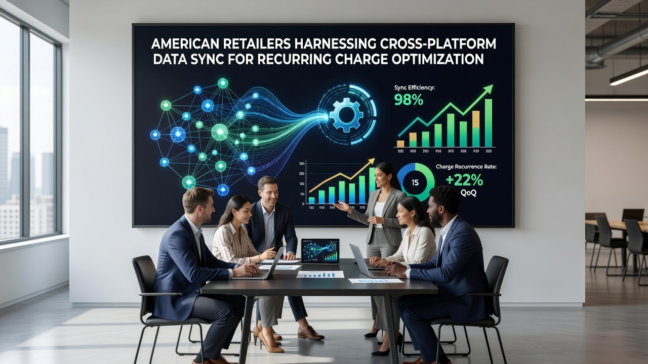 American retailers using cross-platform data synchronization tools to manage recurring charges across multiple retail systems