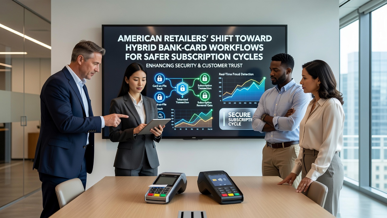 Hybrid bank and card payment workflows in retail subscription systems