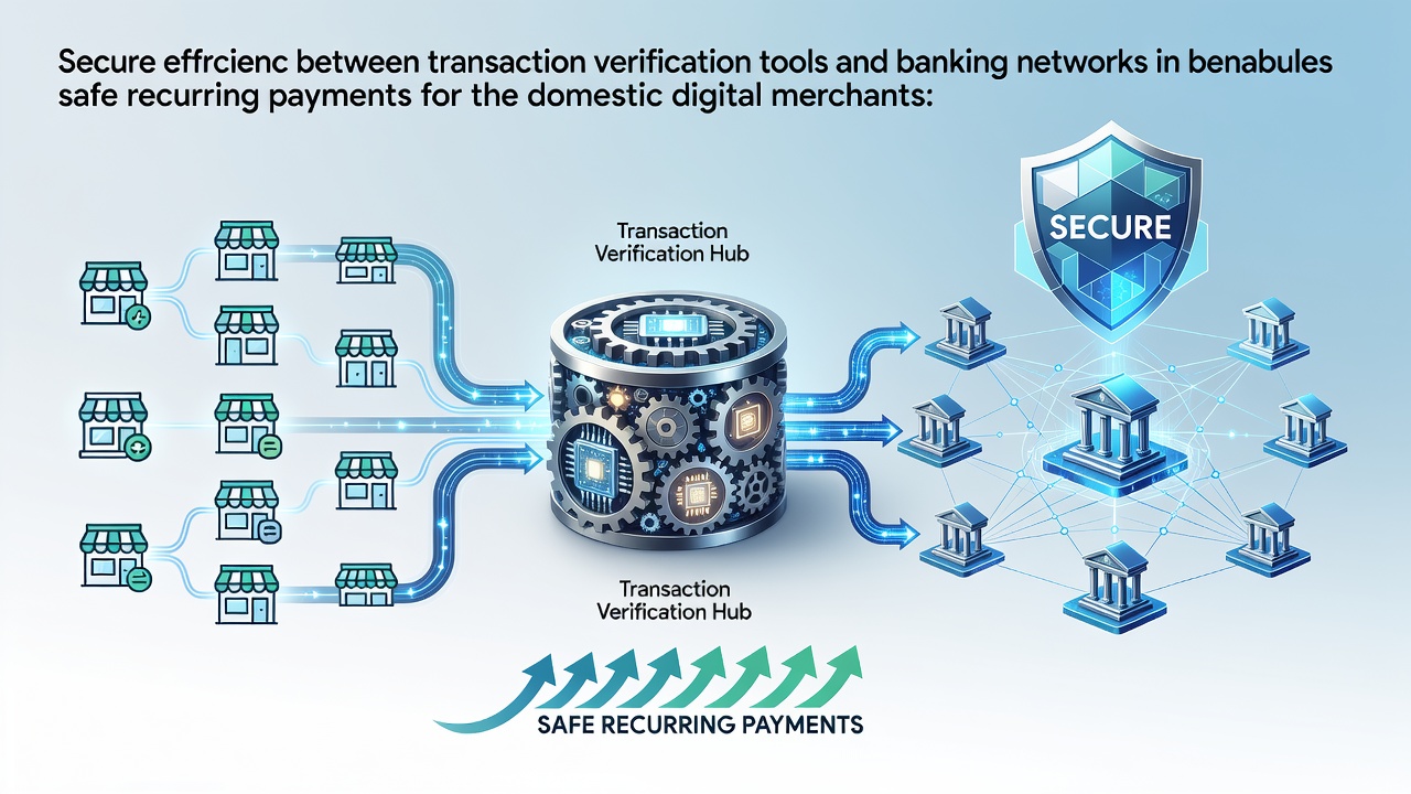 Transaction verification tools connecting with banking networks for secure merchant payments