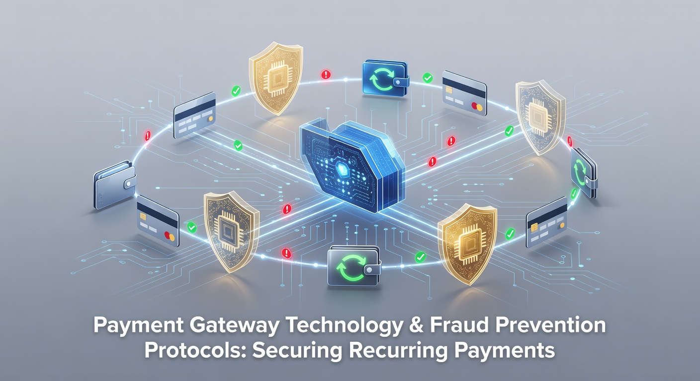 Payment gateway interface displaying real-time fraud alerts and recurring billing analytics