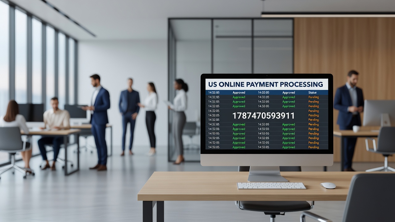Secure transaction pathways connecting banks, processors, and online merchants in the United States
